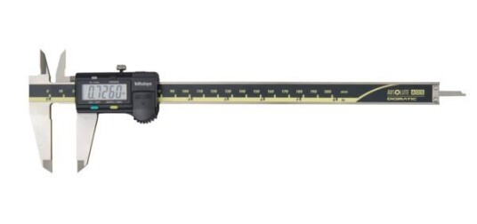 Mitutoyo Absolute Aos Digimatic Skjutmått 500-204-30 0-8in, 0,0005in, Flat Sticka, Datautgång
