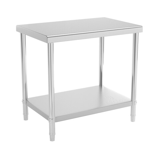 Royal Catering Arbeidsbenk i rustfritt stål - 90 x 60 cm - 210 kg bæreevne 10011353