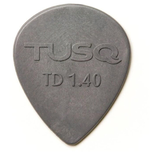 Graph Tech Tusq Tear Drop Picks 1.4 Mm Grey, 72 Pcs