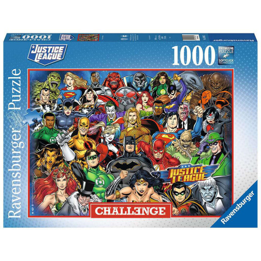 Ravensburger Challenge Puslespill 1000 Brikker Dc Comics Justice League