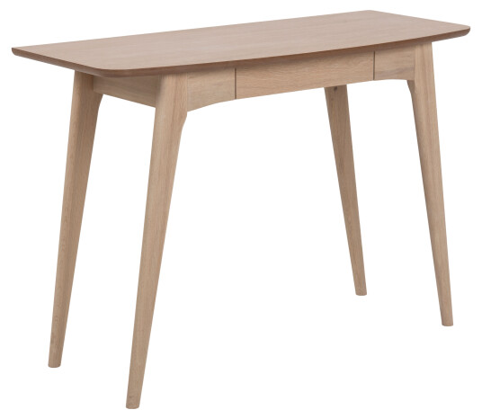 Woodstock skrivebord med 1 skuff natur, hvit.