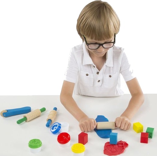 Melissa & Doug Modellervoks-sett med verktøy i tre