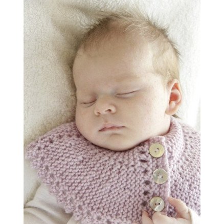Serene by DROPS Design Baby Halsrør Strikkeoppskrift str 0 mdr 4 år