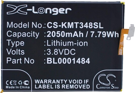 Batteri til Kazam Tornado 348 etc