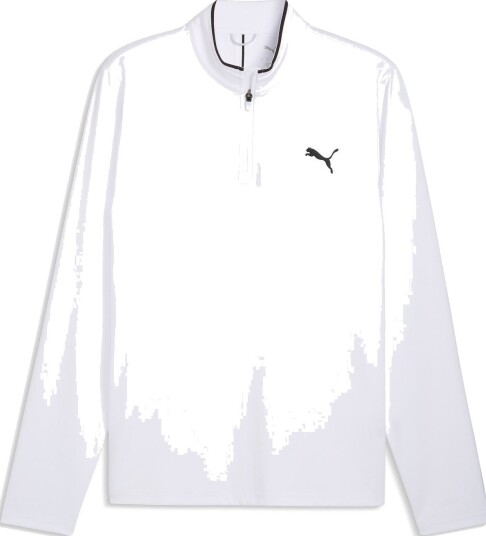 Puma Cloudspun Tech 1/4 Zip   Tour Golfgenser herre White Glow XX Large