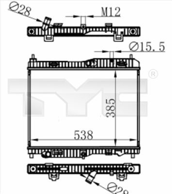 Radiator TYC 710 0059