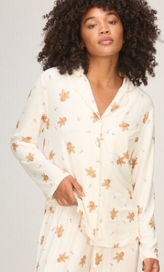 Hunkemöller Jakke med Lange Ermer Jersey Essential Hvit