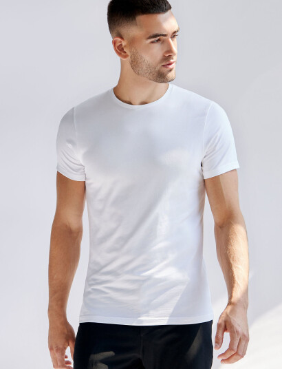 Bread & Boxers Crew-Neck Slim - White - S Bread & Boxers Crew-Neck Slim - White - S