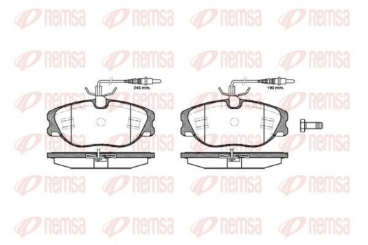 Bremseklosser REMSA 0305.44 Bremseklosser REMSA 0305.44