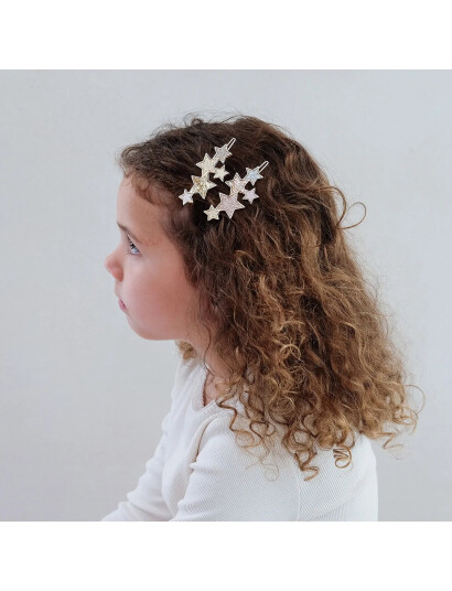 Mimi & Lula 2 Snap Grips - Starry Shimmer - Gold - ONE SIZE Mimi & Lula 2 Snap Grips - Starry Shimmer - Gold - ONE SIZE