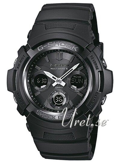 Casio Herreklokke AWG M100B 1AER G Shock Sort/Resinplast Ø46.6 mm