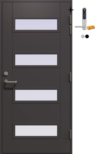 Ytterdør Gilje Doris med Yale Doorman Classic Home