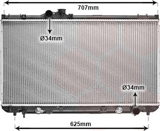 VAN WEZEL 53002322 Radiator motorkjøling