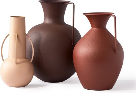 Polspotten Roman Vases 3 Pcs Brown Polspotten Roman Vases 3 Pcs Brown