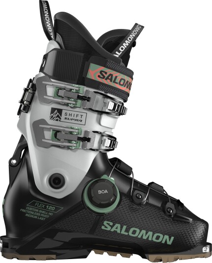 Salomon Skisko Herre Shift Supra BOA 120 GripWalk Black/Cool Gray 5/Shale Green 25/25.5 (EU 39 2/3-40 1/3)