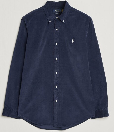 Polo Ralph Lauren Custom Fit BD Corduroy Shirt Newport Navy