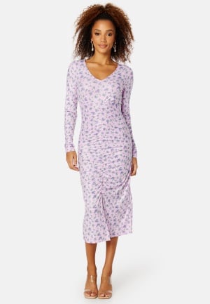BUBBLEROOM Rakella dress Lilac / Floral 3XL