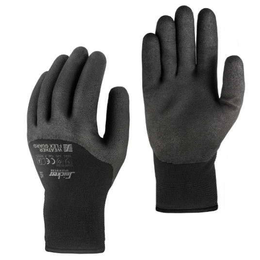 Snickers Workwear 9325 Weather Flex Guard Hanske svart / svart 8 Klær