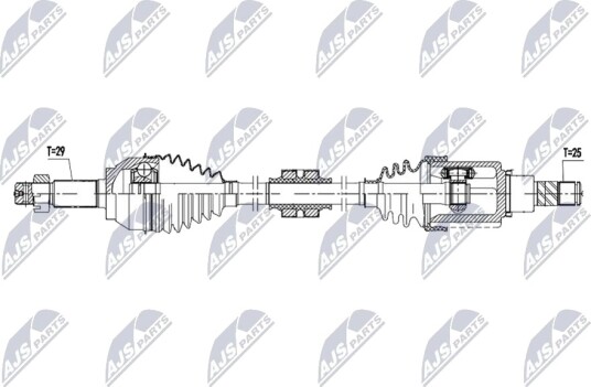NTY NPW NS 179 Drivaksel