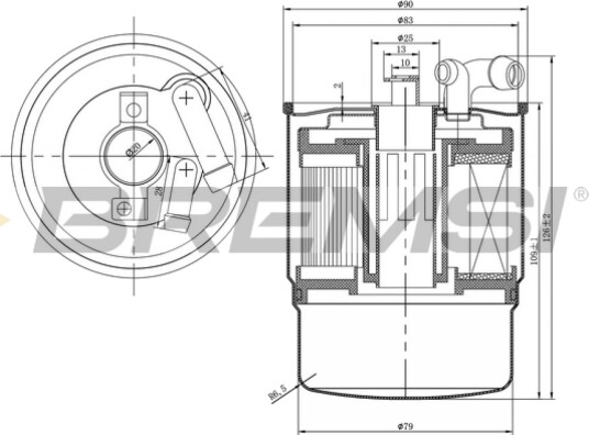 Drivstoffilter BREMSI FE0346