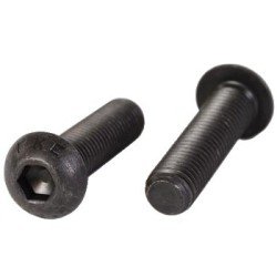 Pajo Bolte Buttonhead skrue Delgjenge M10 [ISO 7380 1] Ubehandlet/svart