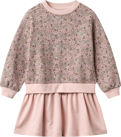 Wheat Sweat Dress L/S Maggie Pink 122