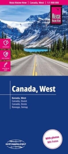 Kart West Canada (1:1.900.000)
