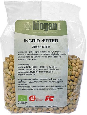 Biogan Ingrid erter Ø - 500 g Biogan Ingrid erter Ø - 500 g
