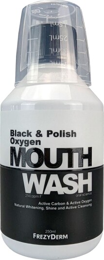 Whitening Oxygen FREZYDERM Black & Polish 250 Munnvann
