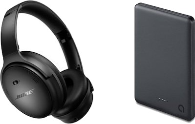Bose QuietComfort Trådløse Over-Ear Hodetelefoner Sort med Powerbank G112866B608-BNDL Bose QuietComfort Trådløse Over-Ear Hodetelefoner Sort med Powerbank G112866B608-BNDL