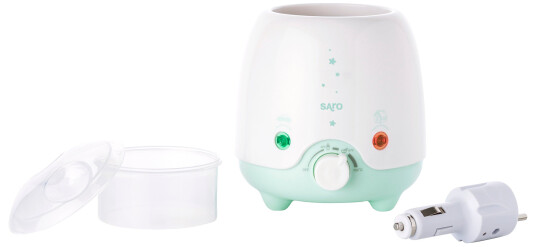 SARO Baby Style Home and Car Bottle Warmer White SARO Baby Style Home and Car Bottle Warmer White