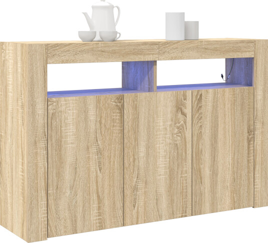 Serviesskap Sonoma eik 116 x 30 x 75 cm Konstruert tre