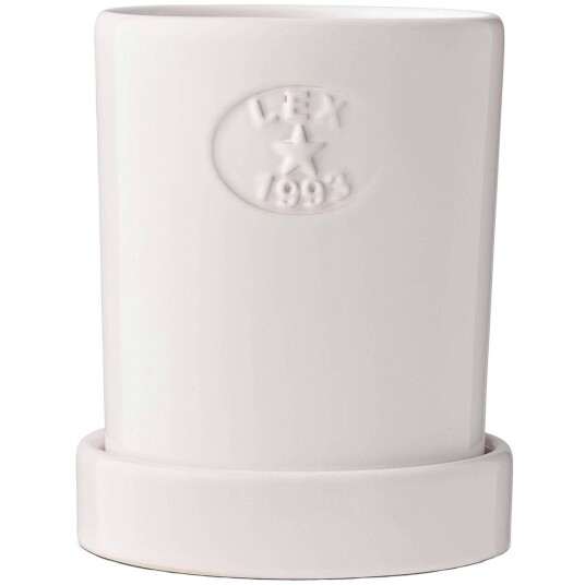 Lexington Krukke Med Tallerken H14 cm Hvit