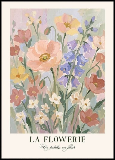 Un jardin en fleur Plakat Plakat / 40x50cm Un jardin en fleur Plakat Plakat / 40x50cm