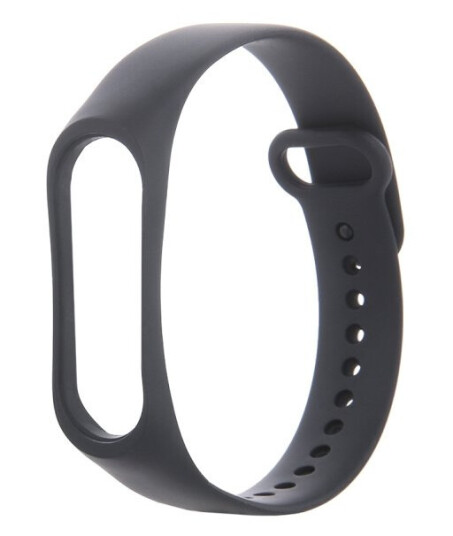Silikonarmbånd for Xiaomi Mi Band 3 / 4, svart