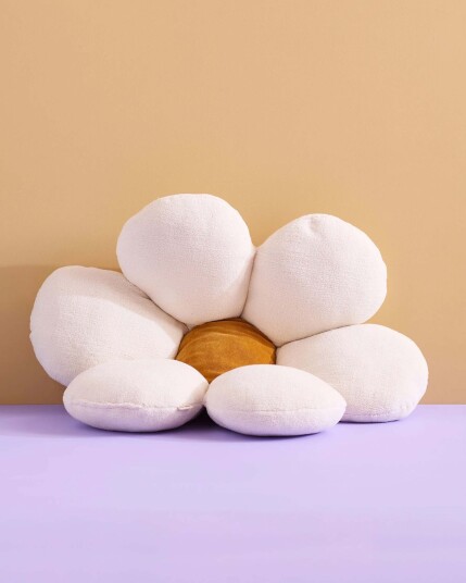 Kid's Concept Floor Cushion Flower Cream One Size Kid's Concept Floor Cushion Flower Cream One Size