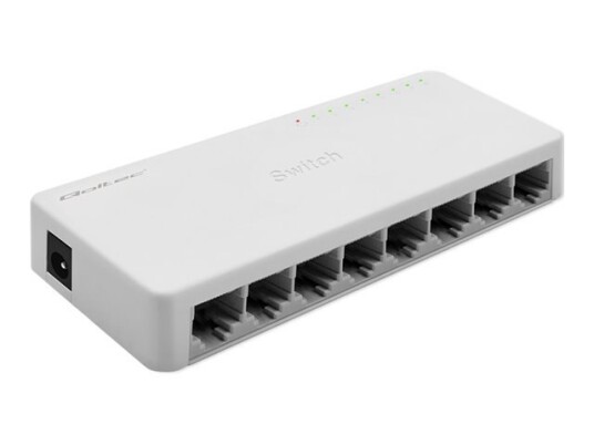 Qoltec - Switch - Ikke-Styrt - 8 X 10/100/1000 - Stasjonær Qoltec - Switch - Ikke-Styrt - 8 X 10/100/1000 - Stasjonær