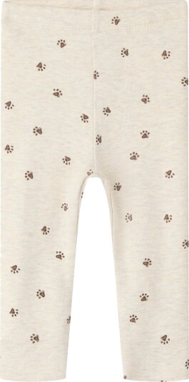 Name It Leggings NbmLaris Peyote Melange m. Trykk Name It 68 Leggings Beige Hvit 62