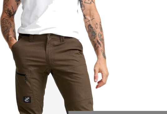 Revolutionrace Field Outdoor Pants Herre Mud 2XL Turbukse & Fritidsbukse