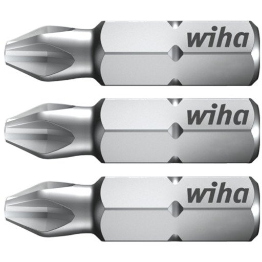 Wiha 25 mm PH2 Bits - 3 Pakning for Elektroverktøy