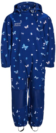 Petite Chérie Atelier Julie Softshelldress Butterflies and Flowers Medieval Blue 80