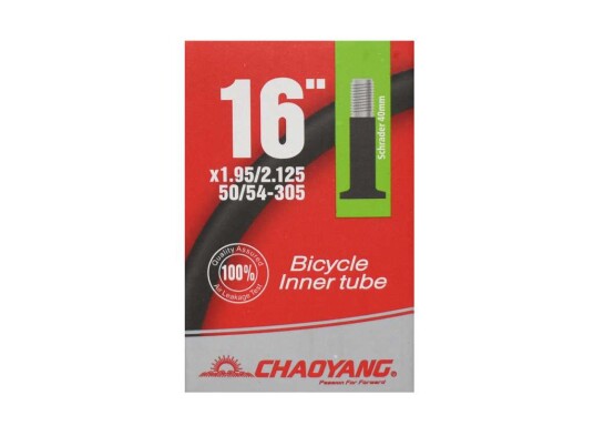 Chaoyang slange 16"x1,95 2,125 autoventil 40mm Chaoyang slange 16"x1,95 2,125 autoventil 40mm