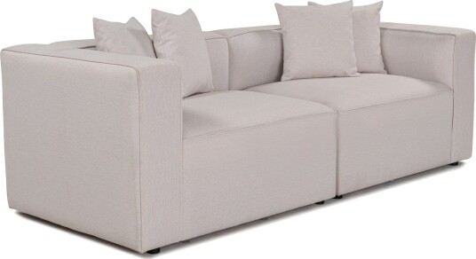 Abbas 2 seters Sofa Ecru