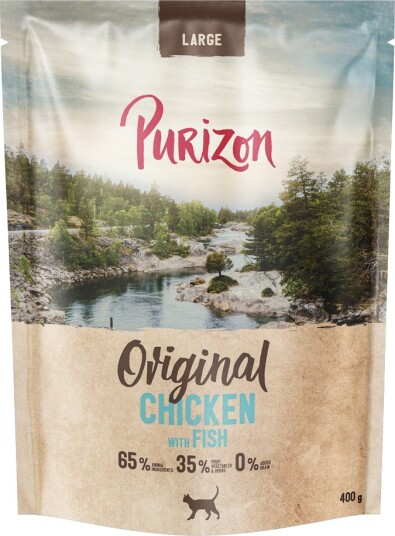 Purizon Tørrfôr Adult Large & Kornfri Nyhet Kylling Fisk 400 G