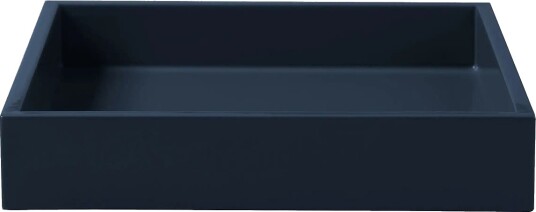 Mojoo Lux Lacquer Tray Navy 19X19X3.5 Mojoo Lux Lacquer Tray Navy 19X19X3.5