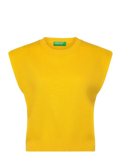 United Colors of Benetton Sleeveless Sweater   Yellow   XL
