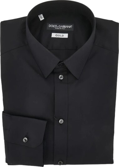 Dolce & Gabbana Herre Skjorter Svart XL, Dolce & Gabbana Herre Skjorter Svart XL,