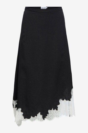 Object Skjørt objDalme MW Long Lace Skirt E AW FA Svart Object Skjørt objDalme MW Long Lace Skirt E AW FA Svart