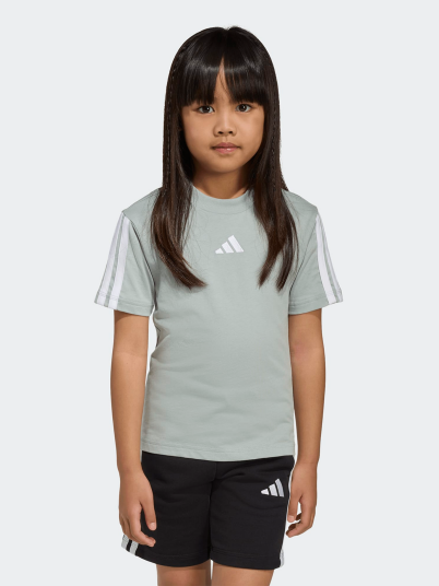 adidas 3 Stripes Tee 160 Kids Grønn 116