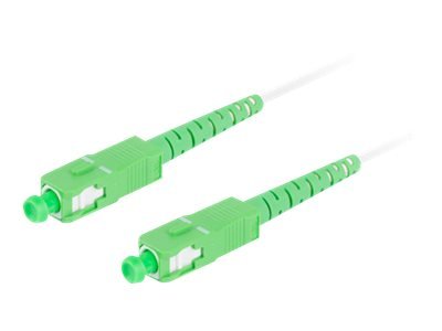 Lanberg - Koblingskabel - Sc/Apc-Enkeltmodus (Hann) Til Sc/Apc-Enkeltmodus (Hann) - 15 M - 3 Mm - Fiberoptisk - Simpleks - 9 / 125 Micron - G.657.B3 - Halogenfri - Hvit - For P/N: Fp-Scap-Se11-0020-Ye Fp-Scap-Ss11-0020-Ye Fp-Scap-Ss21-1202-Mc
